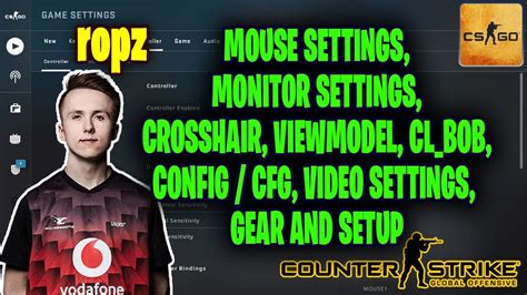 prosettings electronic|ropz pro settings.